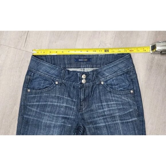 Vigoss Jeans Studio Boot Cut Size 9/10 30 Dark Wash Mid Rise Denim Stretch Flex - Picture 4 of 8